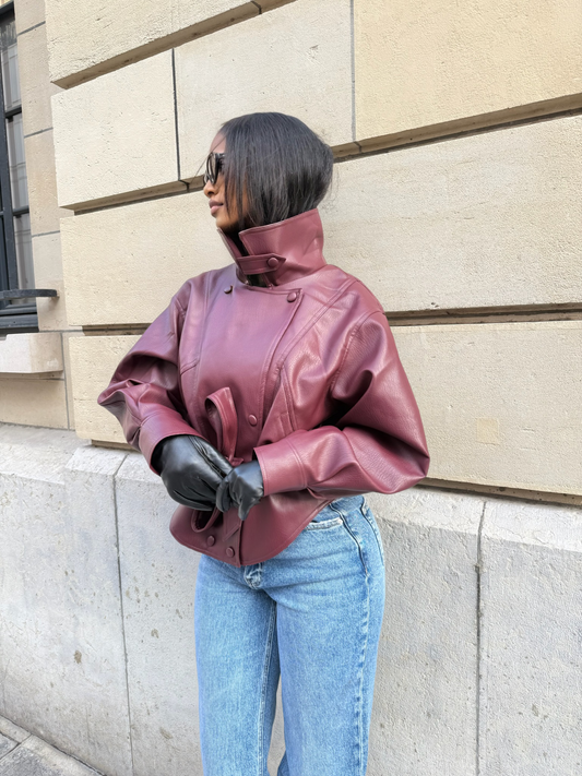 Veste aviateur [ Bordeau]