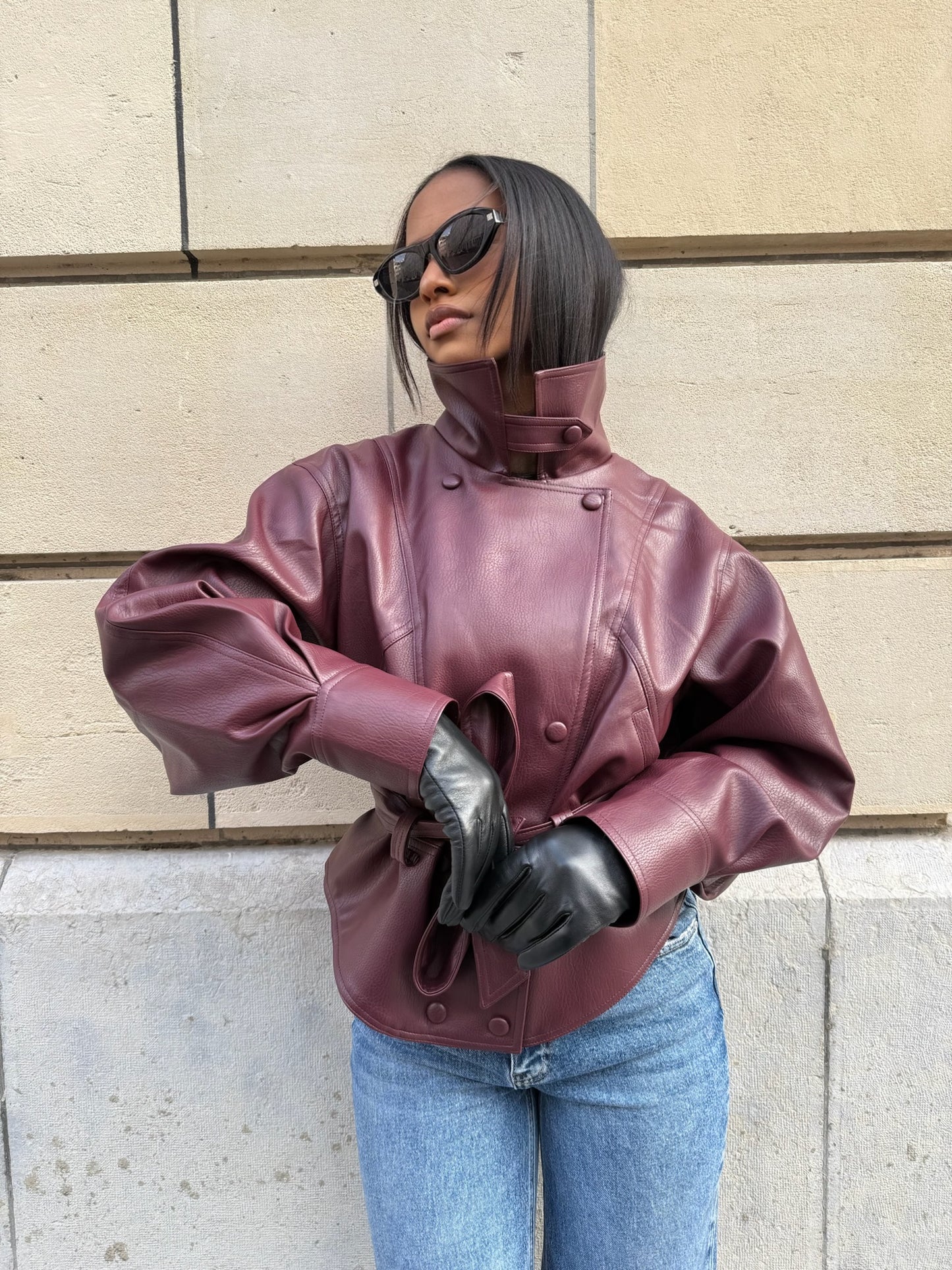 Veste aviateur [ Bordeau]